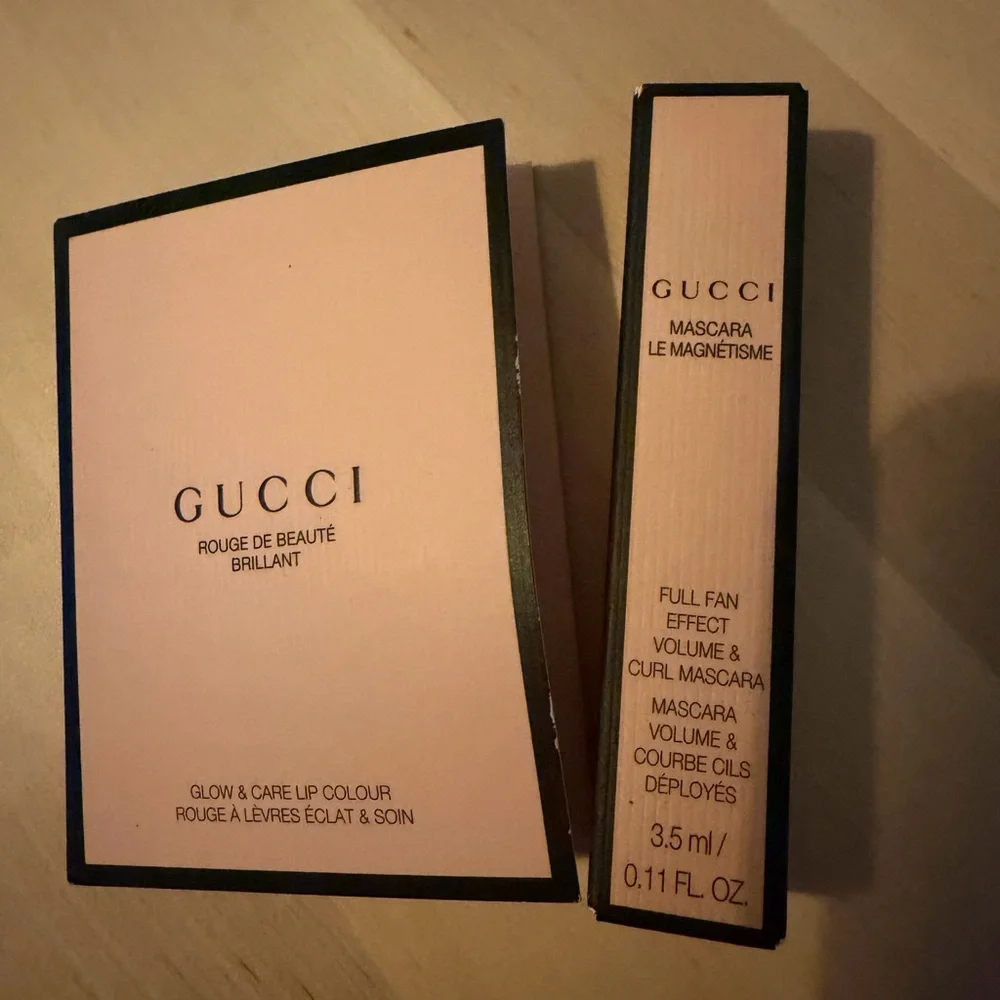 Gucci Rouge de Beauté Brillant Lipstick /Mascara set